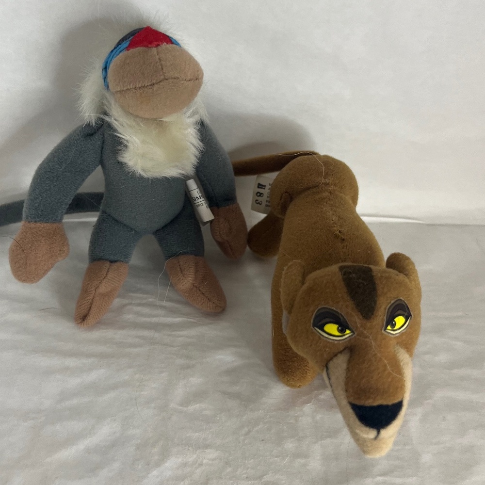 Disney Lion King II Simba’s Pride Rafiki and Scar McDonald’s Plush
